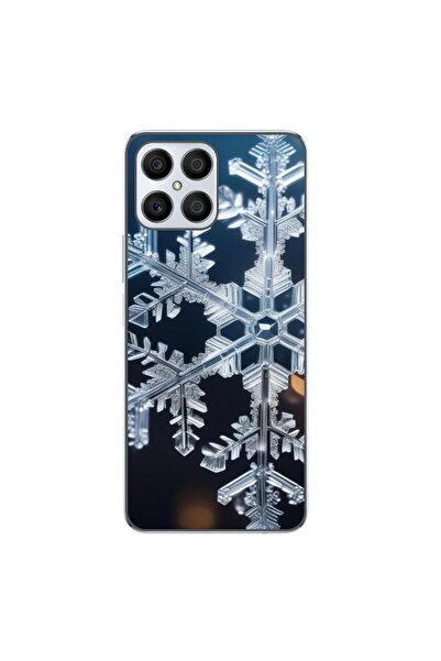 OEM Husa compatibila cu Honor X8 Silicon Gel Tpu Model Big Snowflake