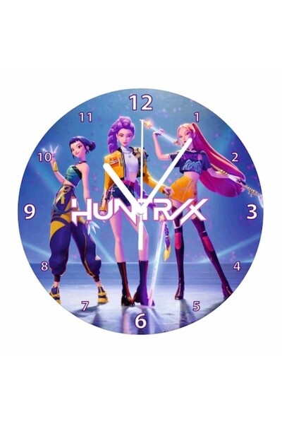 OEM Ceas de perete Huntrix (K-Pop / Vânătorii de demoni) – 30 cm MDF, Imprima...
