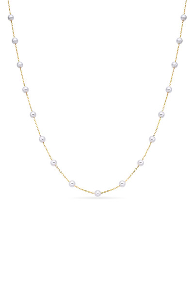 Lisa&Co. Silver Balance Chain Yellow gold plated silver / Shellpearls / Silver