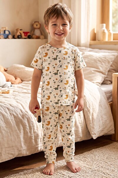 Öts Set de pijamale pentru băieți - Mânecă scurtă, pantaloni lungi - Imprimeu...