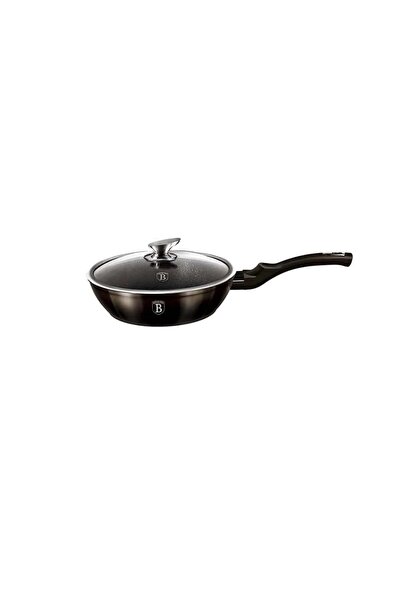 Berlinger Haus Βαθύ Τηγάνι με Καπάκι 24 cm σε Μαύρο χρώμα, Metallic Line Shin...