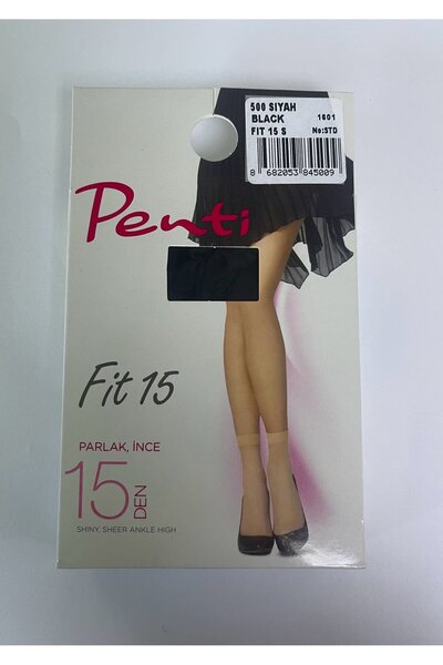 Penti Șosete damă Fit 15 Parlak İnce negre, fine și lucioase, 15 DEN