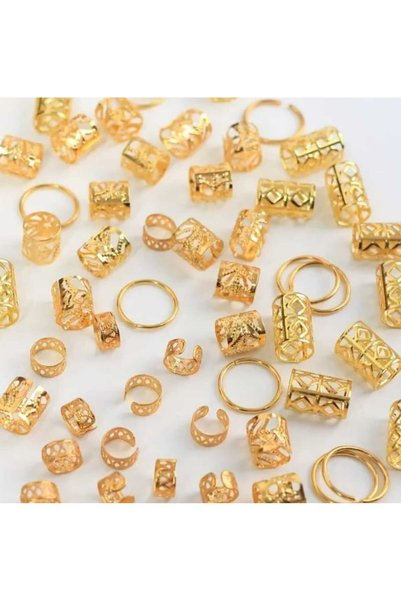bacoss group Bohemian 20-Piece Hair Ring-Hair Earring Ring Mixed Model Set 20-Piece Hair Charms (Bc-1296)