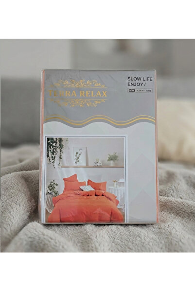 MAXISHOPSRL Σετ διπλής παπλωματοθήκης, 6 τεμάχια, Terra Relax, 200x220εκ.