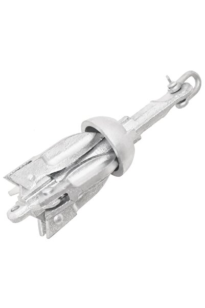 vidaxl Ancoră pliabilă argintie 0,7 kg, fontă galvanizată la cald