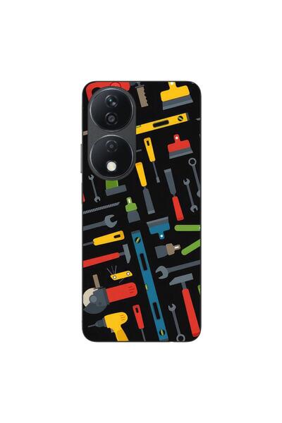 OEM Θήκη συμβατή με Honor X7b από σιλικόνη gel TPU με σχέδιο εργαλείων