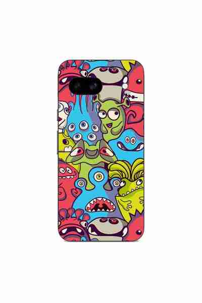 OEM Husa compatibila cu Google Pixel 8A Silicon Gel Tpu Model Squishi Monsters