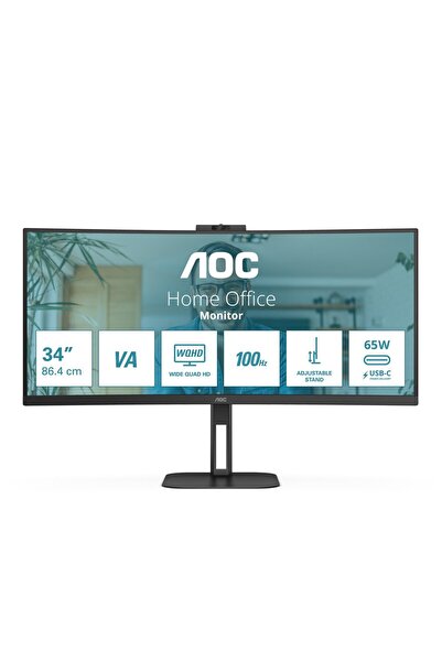Aoc Monitor de calculator V5 CU34V5CW 86,4 cm (34) 3440 x 1440 pixeli Wide Qu...