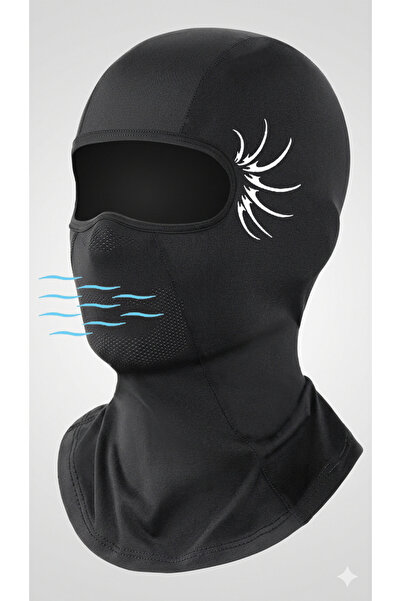 Flex Premium Reflektörlü Siyah Kar Maskesi Model 217 Balaklava Balaclava Moto...