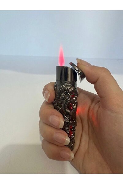silvio Premium Kabartmalı Ejderha Figürlü Metal Çakmak