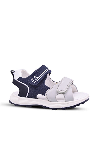 kids A more Axel Boy's Navy Blue Sandals with Double Color Detail
