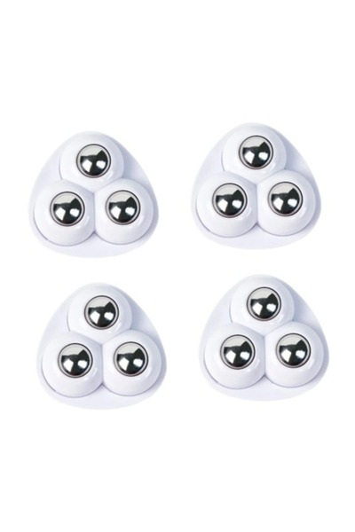 Twin Store Set of 4 360 Degree Rotatable Adhesive Ball Wheels - Furniture Sli...