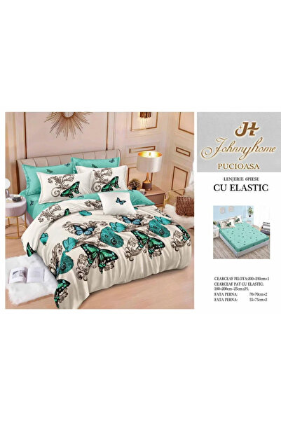 Pucioasa Lenjerie de pat Finet 6 piese cu elastic-T294