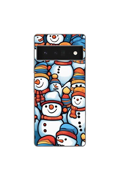 OEM Husa compatibila cu Google Pixel 6 Pro Silicon Gel Tpu Model Snowman Pattern