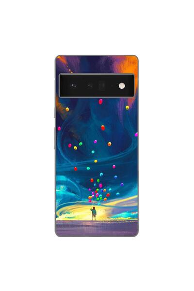 OEM Husa compatibila cu Google Pixel 6 Pro Silicon Gel Tpu Model Baloane Univers