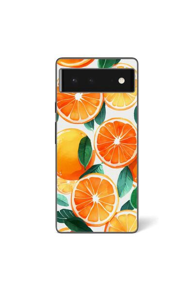 OEM Husa compatibila cu Google Pixel 6 Silicon Gel Tpu Model Oranges
