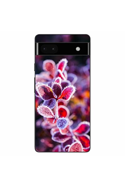 OEM Husa compatibila cu Google Pixel 6A Silicon Gel Tpu Model Flori Inghetate