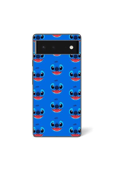 OEM Husa compatibila cu Google Pixel 6 Silicon Gel Tpu Model Stitch Face Pattern