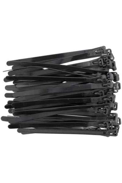yato Colier Plastic Reutilizabil 7,6X150Mm 50 Buc, Negru