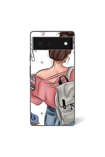 OEM Husa compatibila cu Google Pixel 6 Silicon Gel Tpu Model Girl Fashion School