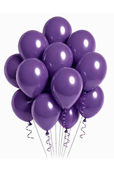 Sev-AL Balonları Mor Royal Parti Balonu 5’li Set 11 İnç Lateks Balon Parti Ko...
