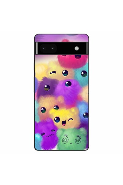 OEM Husa compatibila cu Google Pixel 6A Silicon Gel Tpu Model Pufosi Colorati