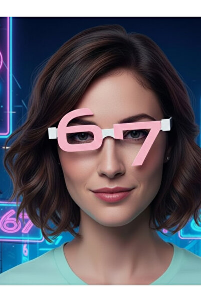 Fullment Cyberpunk 67 Number Design Glasses - Futuristic Entertainment, Party...