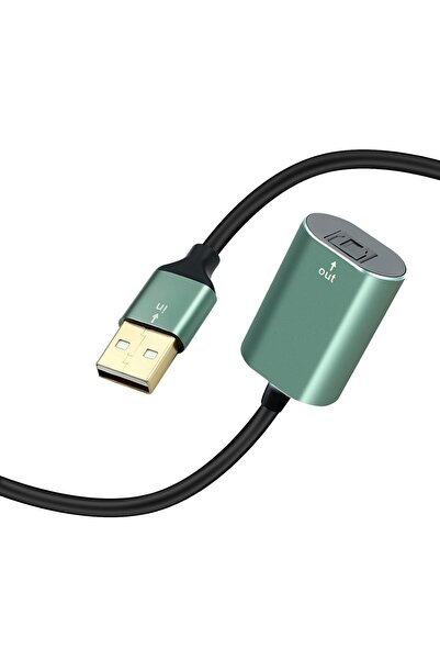 Duttek Cablu convertor optic stereo USB A la Toslink 0.2M, Unidirecțional USB...