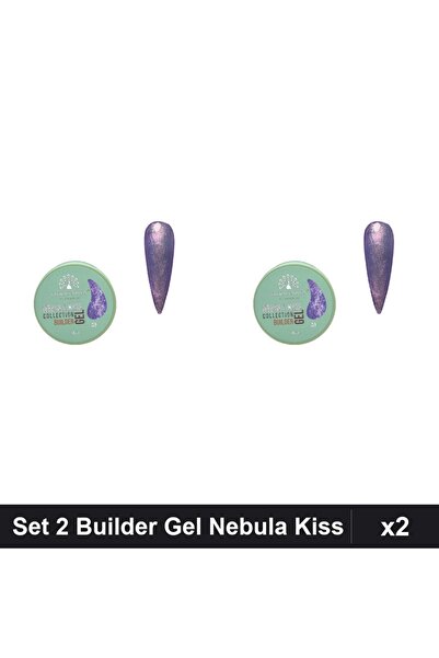 global fashion Set 2 Builder Gel Nebula Kiss Nr.09 15g, Constructie Unghii UV...
