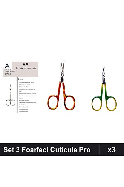 One Group Set 3 Foarfeci Profesionale Cuticule, Manichiura AlAlzee și
