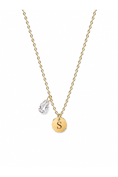 Rossetto Atelier Stainless Steel Letter S Chubby Necklace
