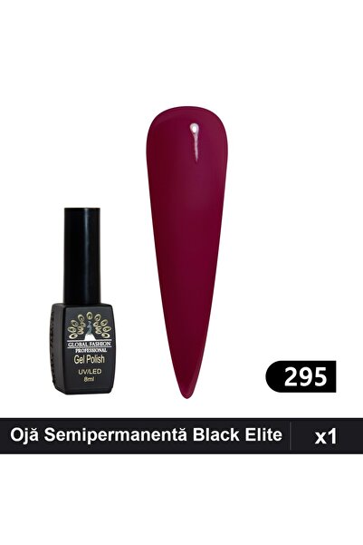 global fashion Ojă Semipermanentă Black Elite 8ml, Manichiură UV/LED,