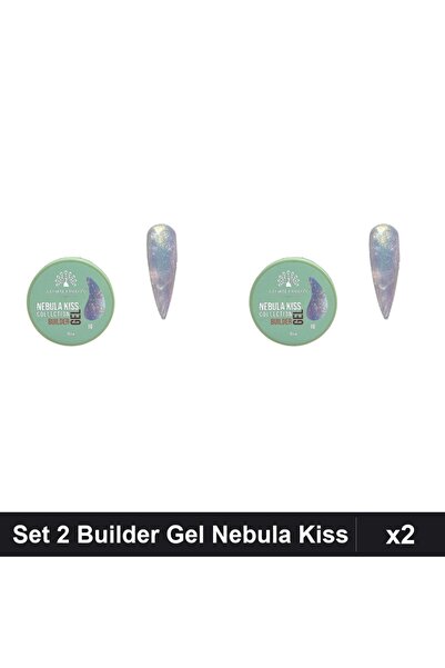 global fashion Set 2 Builder Gel Nebula Kiss Nr.10 15g, Constructie Unghii UV...