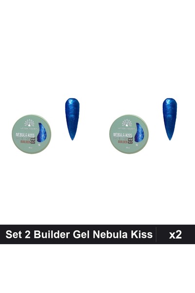 global fashion Set 2 Builder Gel Nebula Kiss Nr.16 15g, Constructie Unghii UV...