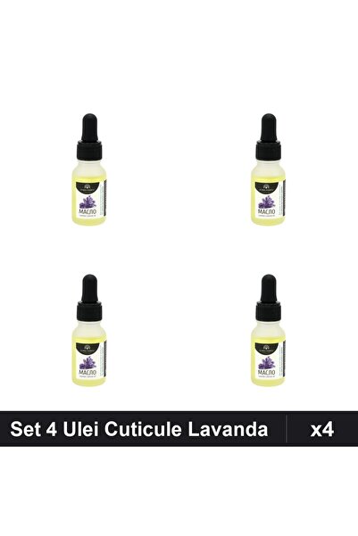 global fashion Set 4 Uleiuri Cuticule cu Pipeta Lavanda 15ml, Îngrijire Unghi...