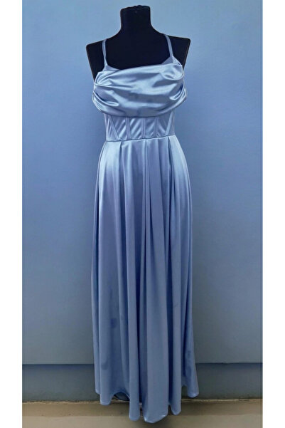 OEM Women's Long Satin Dress with Corset - Clara