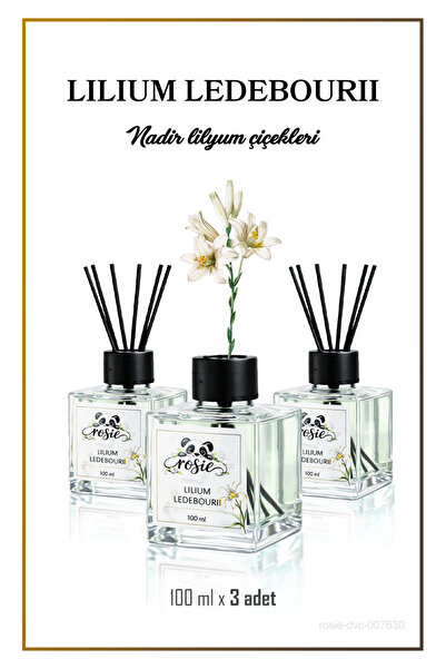 Rosie 3'lü Lilium Ledebourii Çubuklu Oda Kokusu 100 ml