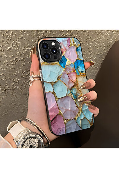 ARTISHELL iPhone 13 Pro Max Uyumlu Mermer Desenli Düşmeye Dayanıklı Telefon K...