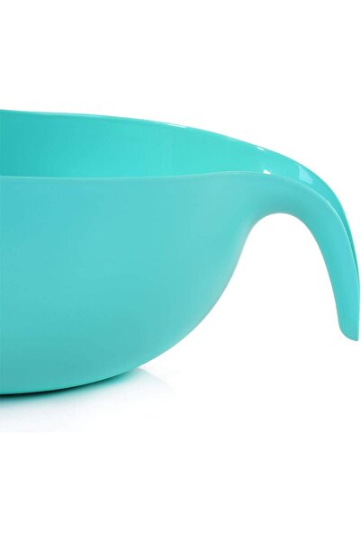 Mintra Home Rice Colander (Teal) - Strainer, Lightweight, for cleaning rice, beans, fruit and vegetables 9.5x13x7