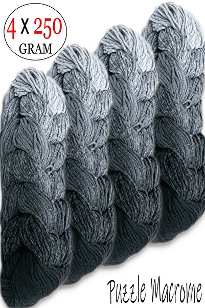 Diva İplik Diva Cotton Macrame Puzzle 009 (Pachet de 4)