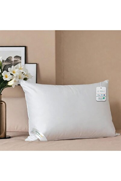 COTTON HOME ®   وسادة فاخرة 48 × 70 سم للنوم (أبيض) عبوة من قطعة واحدة