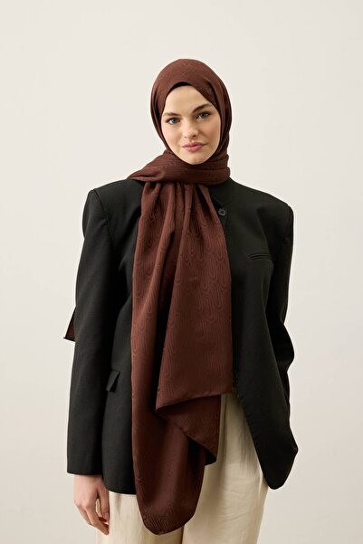 Modakaşmir Șal jacquard mătăsos cu model ritmic