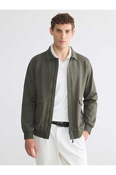 LC Waikiki Trendlucky Men's Zippered Sweatshirt with Polo Collar