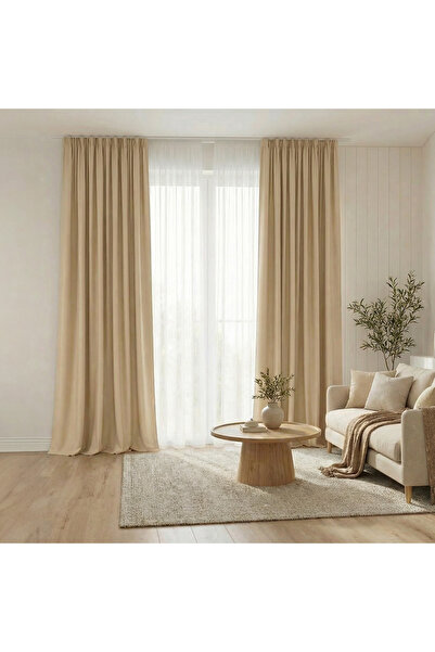 ArasyaHome Draperie de Textura Groasa YEMEN 80% Blackout Auriu
