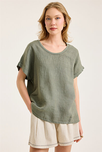 HomeStore Blouse with Cage-Style Back Straps