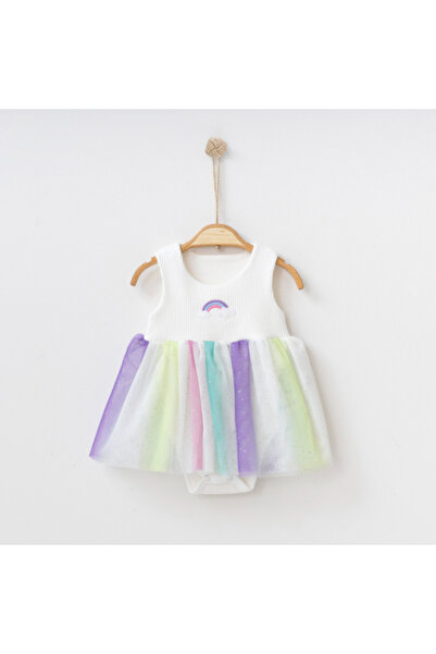 BabyWings Kız Bebek Gökkuşağı Tütü Elbise