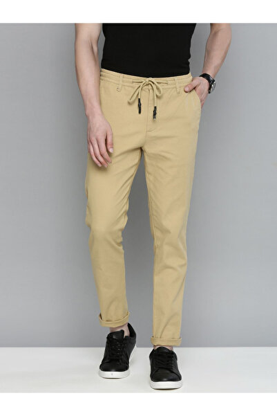 The Indian Garage Co By Styli Men Slim Fit Solid Chinos