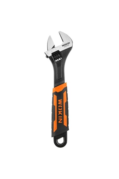 Wokin Industrial Adjustable Wrench 200 mm (8”), opening 0–24 mm, forged steel...