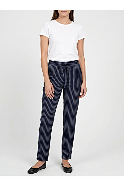 Finelook Women’s Tailored Pinstripe Joggers – Lounge Pants with Elastic Draws...