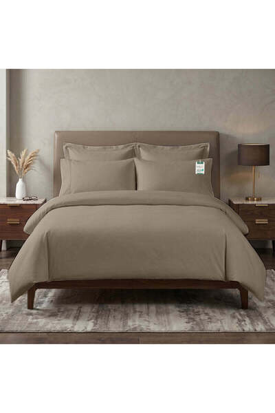 COTTON HOME Egyptian Cotton 6 Piece Duvet Cover Set 220x240cm Champagne
